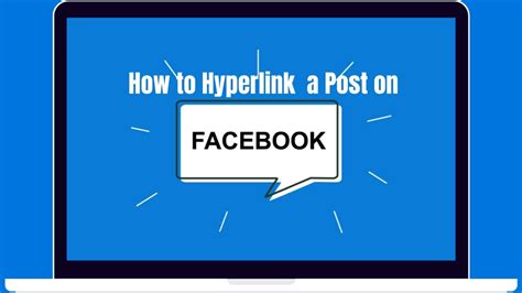 how to create a hyperlink in fb post