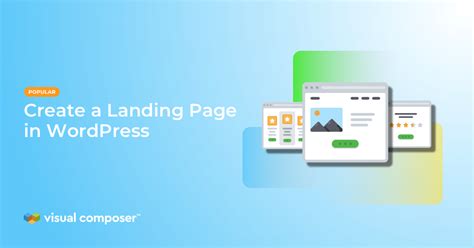 how to create a landing page in wordpress