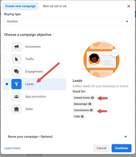 how to create a leads campaign on facebook