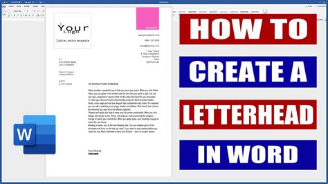 how to create a letterhead in word on mac