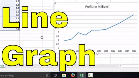 how to create a line chart in excel youtube