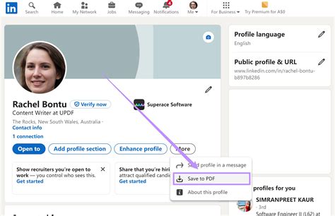 how to create a linkedin profile pdf