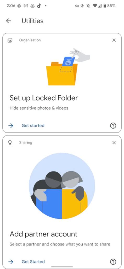 how to create a locked folder in google photos