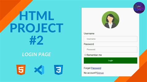 how to create a login page using html and css in visual studio code