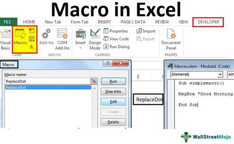 how to create a macro in excel vba