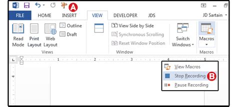 how to create a macro in word office 365