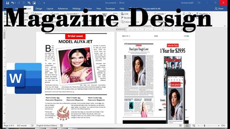 how to create a magazine article in word