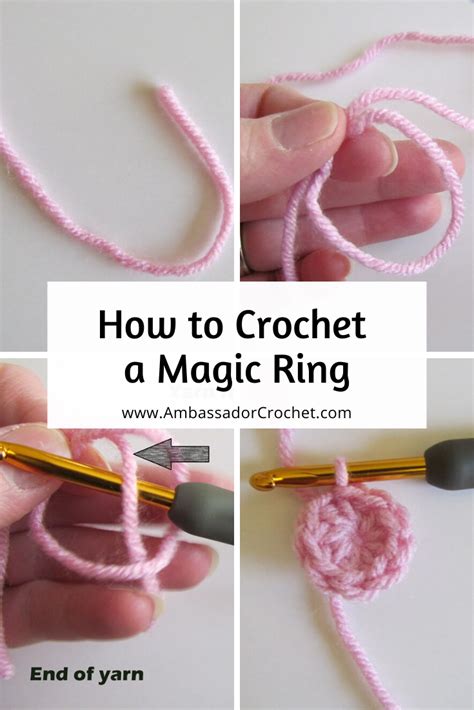 how to create a magic ring crochet step by step