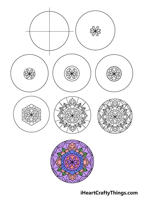 how to create a mandala step by step