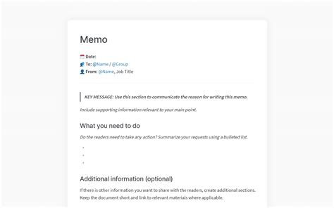 how to create a memo in outlook