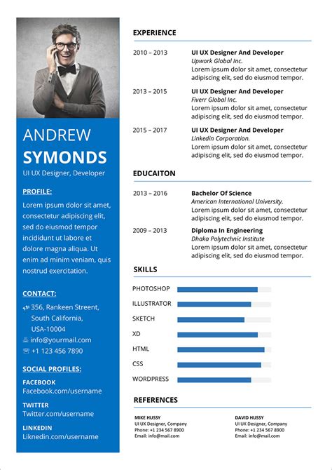 how to create a modern cv in word