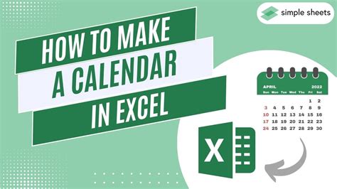 how to create a multi month calendar in excel