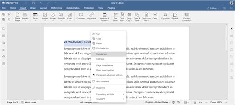 how to create a new field code in word