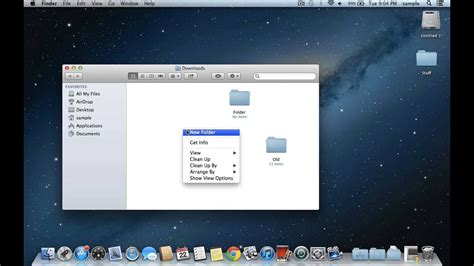 how to create a new folder on desktop mac