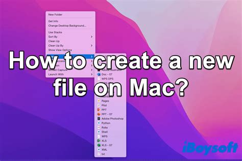 how to create a new folder on desktop macbook