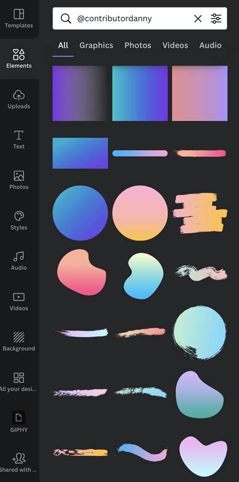 how to create a new gradient color in canva
