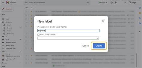 how to create a new label in gmail on phone