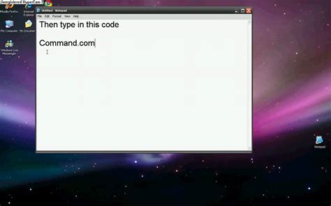 how to create a notepad file in cmd