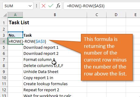 how to create a numbered list in excel cell