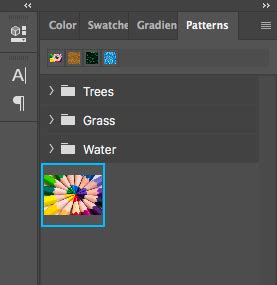 how to create a pattern swatch in photoshop