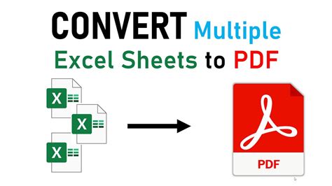 how to create a pdf from multiple excel sheets