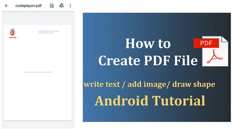 how to create a pdf on android for free