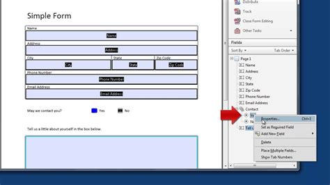 how to create a pdf with editable fields