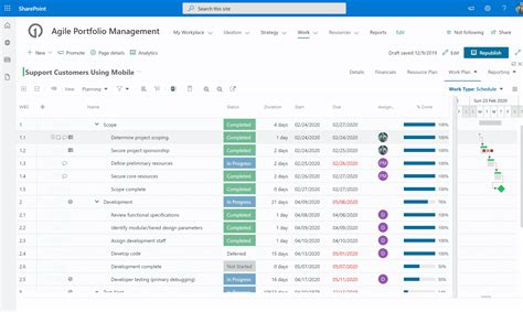 how to create a plan in sharepoint