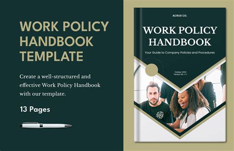 how to create a policy handbook