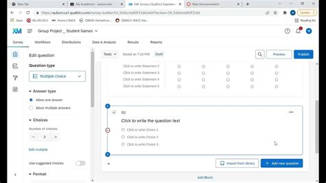 how to create a poll in qualtrics