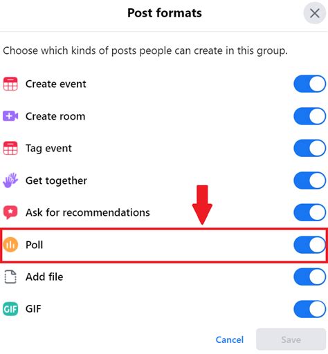 how to create a poll on facebook group page