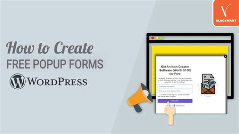 how to create a popup form in wordpress without plugin