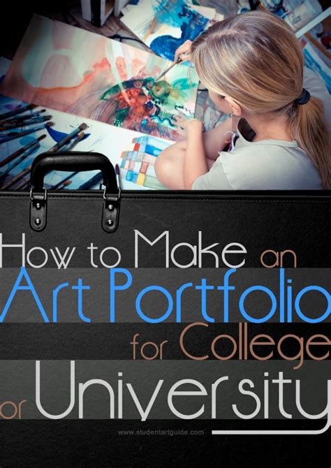 how to create a portfolio for university application
