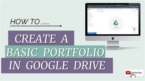 how to create a portfolio in google drive