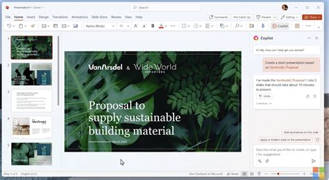 how to create a powerpoint presentation with copilot