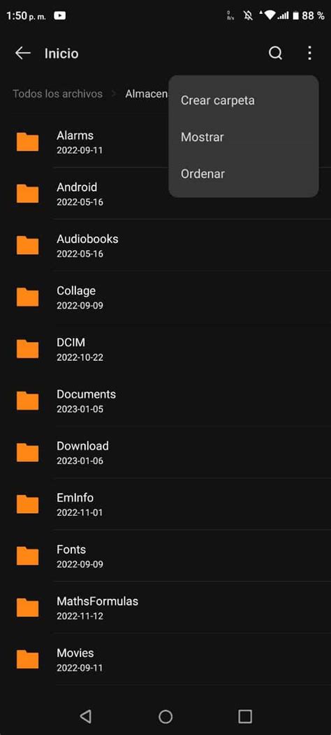 how to create a private folder in android