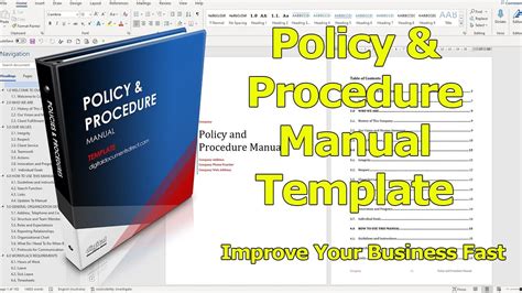 how to create a process manual in word