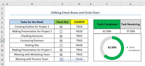 how to create a progress tracker in excel