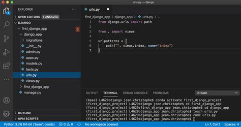 how to create a project in python django