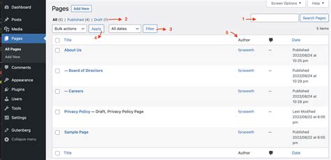 how to create a project in wordpress