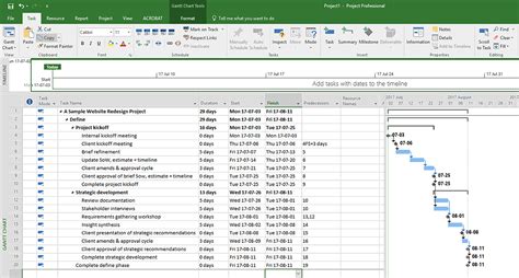 how to create a project plan in ms project