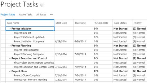 how to create a project plan in sharepoint