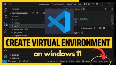 how to create a python environment in visual studio code