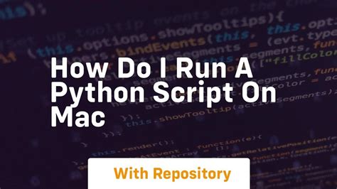 how to create a python script on mac