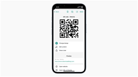 how to create a qr code for contact information on iphone
