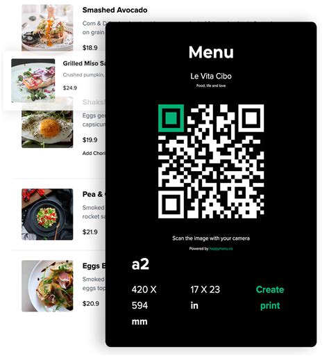 how to create a qr code menu for free