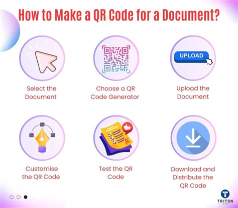 how to create a qr code to access a document