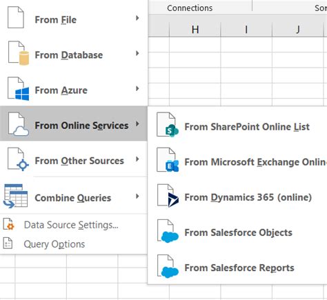 how to create a query in excel online