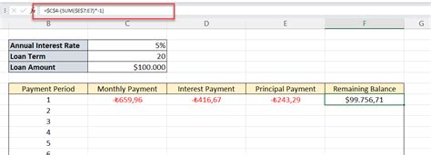 how to create a repayment schedule in excel