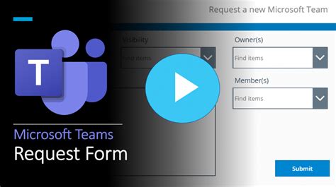 how to create a request form in microsoft teams